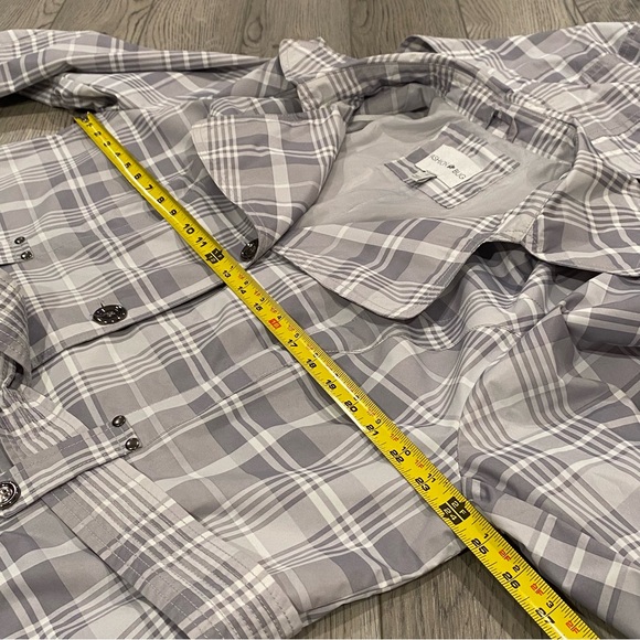 Vintage Fashion Bug Trench Coat Women’s Plus Size 1X Gray Plaid Rain Jacket - Picture 12 of 15